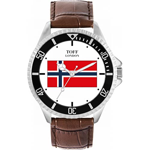 Toff London Norwegen-Flaggen-Uhr