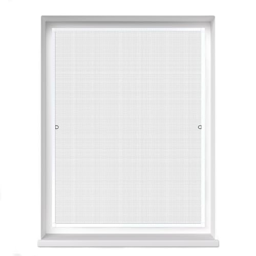 JAROLIFT Insektenschutz Spannrahmen Profi Line für Fenster, Rahmengröße 60cm x 150cm weiss - ohne Bohren montierbar