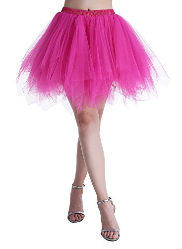 Karneval Erwachsene Damen 80's übergröße Tüllrock Tütü Röcke Tüll Petticoat Tutu Rose