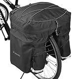 WOZINSKY Fahrrad Fahrradtasche Gepäckträger Gepäckträgertasche Reisetasche Tasche 60L mit Regenschutz