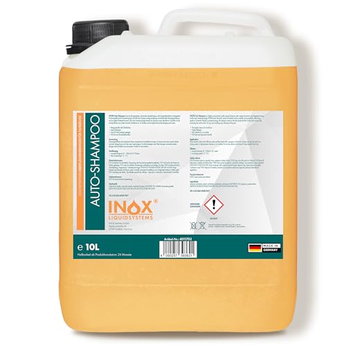 INOX® Nano Line Autoshampoo, hochwirksame Fahrzeug-Reinigung mit Abperleffekt - 10 L