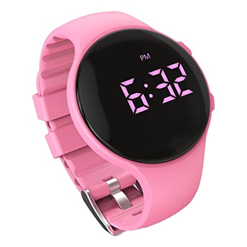 e-vibra Vibrationsalarm-Uhr mit Sperrbildschirm, wie Toilettentrainingsuhr, Arzneimittelwarnuhr (Pink)