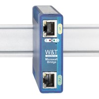 W&T Microwall Bridge, IP20, Kunststoff-Gehäuse, blau