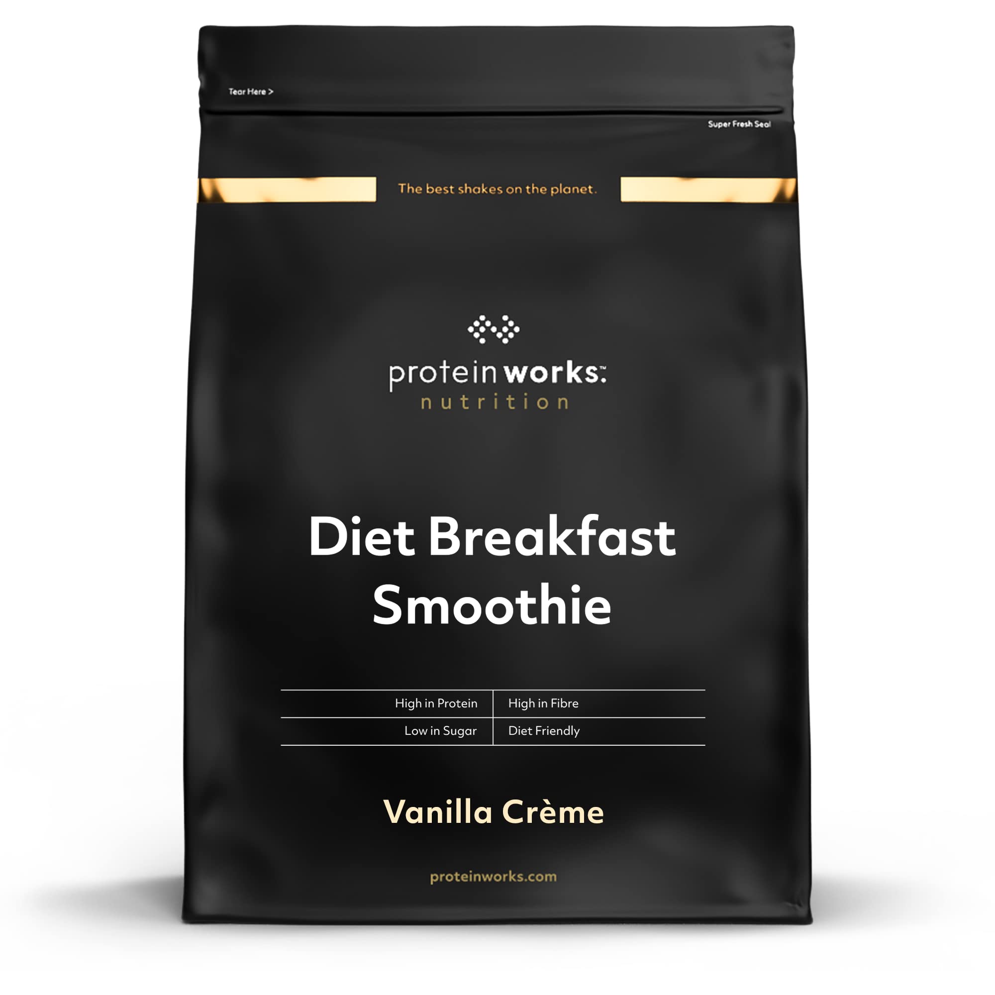 Protein Works Diet Breakfast Smoothie | Proteinreiches 230 Kalorien Frühstück | Shakes Zum Abnehmen | 36 Servings | Vanillecreme | 2kg
