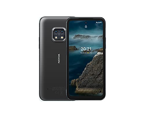 Nokia XR20, 6.67″ Full HD+ Display, 48MP Dual Kamera mit ZEISS-Optik, 15W Drahtlos- und 18W-Schnellladung, RAM 4GB/ ROM 64GB, Bedienbar mit nassen Händen und Handschuhen - Granite