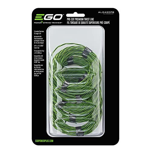 EGO AL2420PB Pre-Cut Premium Twist Line für Rasentrimmer, Grün