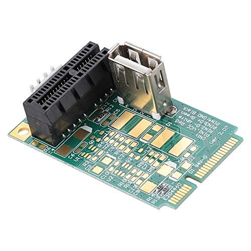 Diyeeni Mini PCI-E auf PCI Express PCI-E 1x Slot Adapterkarte, MPCIe zu PCIe Konverter Karte, für PCI-e 4X / 8X / 16X Karten/USB Geräte