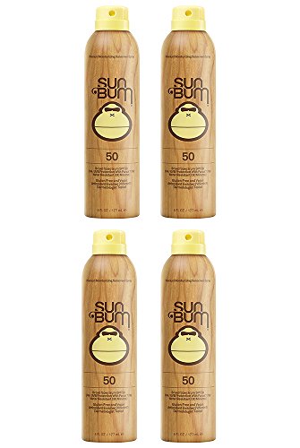 Sun Bum Feuchtigkeitsspendende Sonnenschutz-Spray, LSF 15–70, 170 g Flasche, Öl frei, hypoallergen 4Units of SPF 50