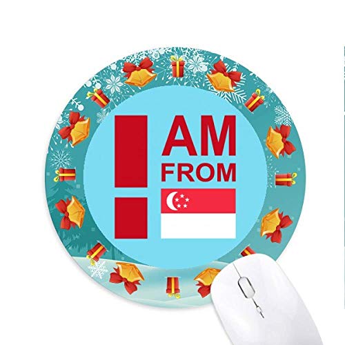 Ich komme aus Singapur Mousepad Round Rubber Mouse Pad Weihnachtsgeschenk