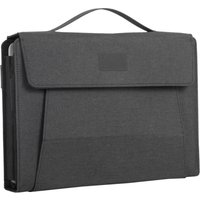 Alassio 30130 - Mobile Office DIN A4 FIORI, Multifunktion Aktentasche für 13,3" Notebook, Tablet und Handy, Organizer Laptoptasche für unterwegs und im Büro, Mappe in anthrazit, ca. 34,5 x 27 x 4 cm