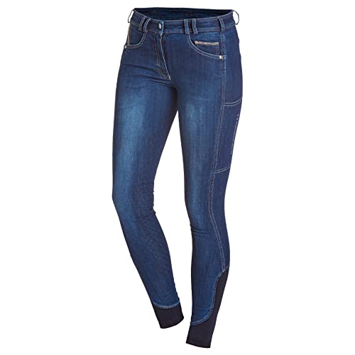 Schockemöhle Sports Damen Reithose Delia FS Style Jeans Blue, Größe:36