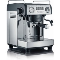 Graef ES902EU Espressomaschine mit Siebträger Edelstahl, Schwarz 2515 W mit Milchaufschäumdüse