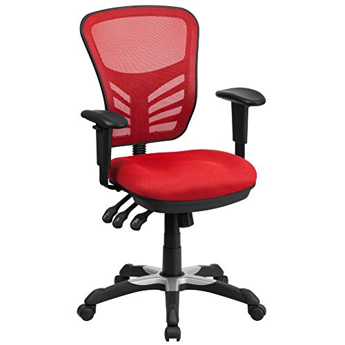 Flash Furniture Bürostuhl, Schaumstoff, rot, 68.58 x 64.77 x 112.4 cm