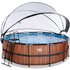 EXIT Toys Pool »Wood Pools«, Ø: 447 cm, 14758 l, braun