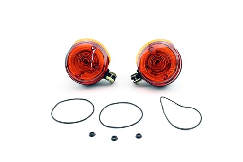 Blinker Set Vorn Orange E-geprüft 75mm Durchmesser für Simson S50, S51, S70, SR50, SR80