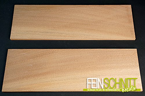Massivholz Mahagoni (450 x 150 x 10 mm (2 Stück))