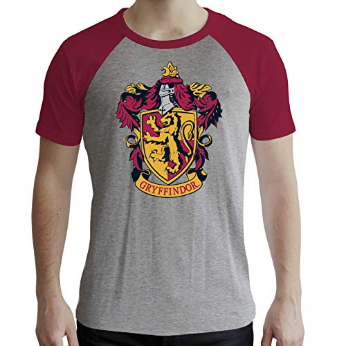 ABYstyle - Harry Potter - T-Shirt - Gryffindor - Herren - Grau & Rot - Premium (L)