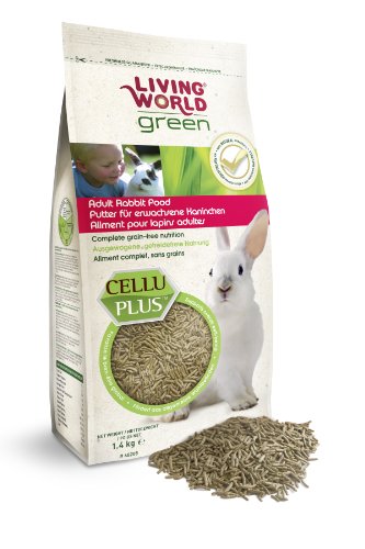Living World Green Alleinfutter für Erwachsene Kaninchen, 1.4 kg, 1er Pack (1 x 1.4 kg)