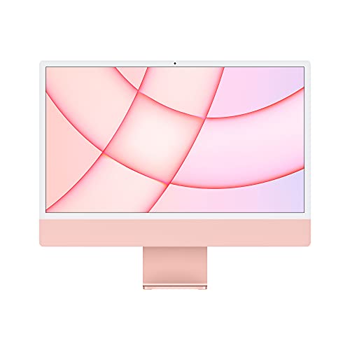 Apple Desktop PC System All-In-One iMac 24" (Mid 2021), M1, 8GB RAM, SSD 512GB, M1 8-core GPU, macOS Big Sur, INT KB, Pink