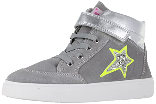 Richter Kinderschuhe Flora Sneaker, Fog/Silver/ne.Yellow, 34 EU