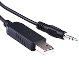 USB auf 3,5 mm Audio-Klinkenstecker 5 V TTL UART Serielles Kabel mit FTDI-Chipsatz, funktioniert für LG HDTV LG Fernseher Mazur PRM-9000, TTL-232R-5V-AJ