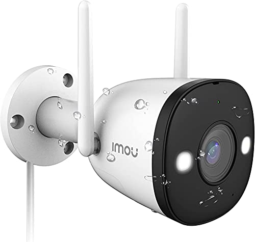 Imou 4MP Überwachungskamera Außen mit Farbnachtsicht, WLAN IP Kamera Outdoor mit Scheinwerfer, IP67, Personenerkennung mit Alarmbenachrichtigung, 30m Nachtsicht, Kompatibel mit Alexa, 2,4GHz