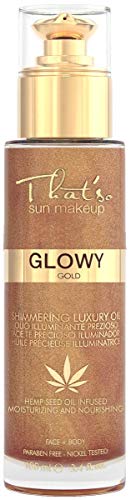 That So Sun Makeup Glowy Gold Schimmerndes Hanf Öl, 1er Pack (1 x 100 ml)