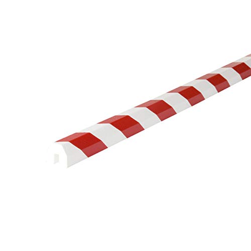Betriebsausstattung24® Kantenschutzprofil Typ BB | rot/weiß | zum Aufstecken | Länge: 1,0 m