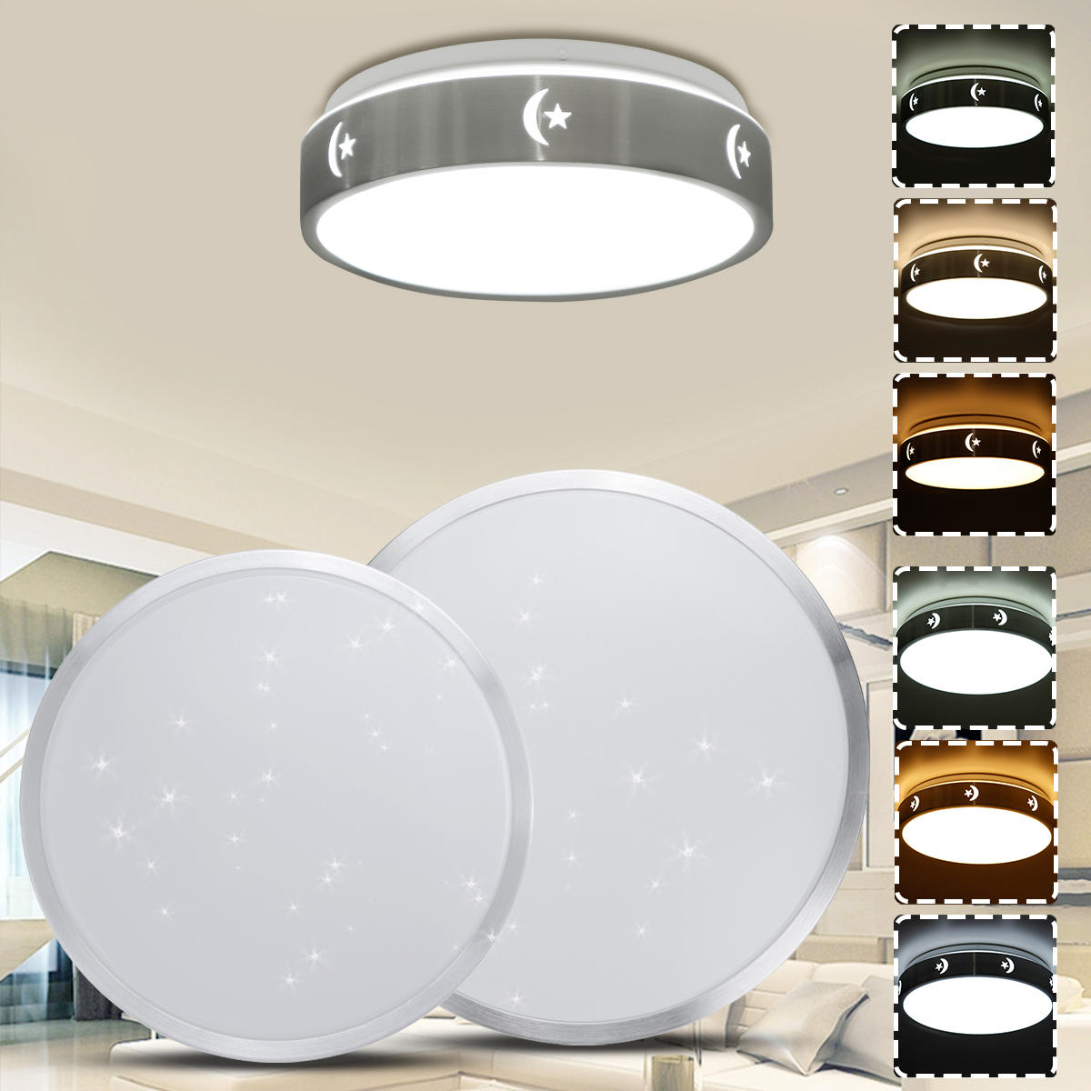 LED Deckenleuchte Deckenleuchte Dimmbare Leuchte Moderne Lampe Wohnzimmer AC220V