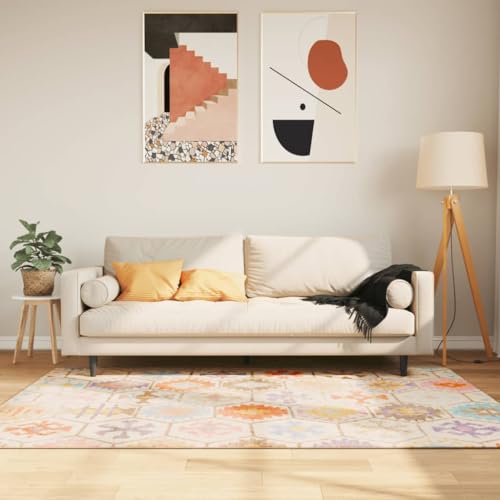 AUUIJKJF Dekor-Teppich, waschbar, mehrfarbig, 120 x 180 cm, rutschfest, für Haus und Garten