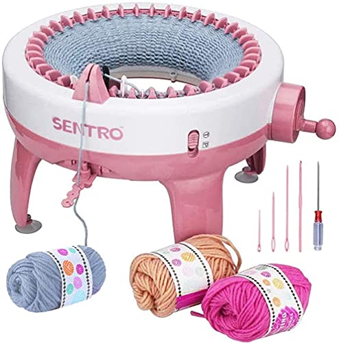 Strickmaschine, 40 Nadeln Smart Weaving Loom Knitting Round Loom,DIY-Doppelstrickmaschine für Socke, Mütze und Schal, Handstrickmaschine für Kinder und Erwachsene