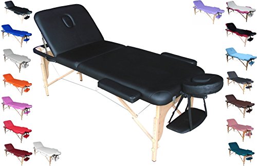 polironeshop Profi-Liege tragbar und faltbar für Massagen, Physiotherapie, Haarentfernung, Maniküre und Pediküre