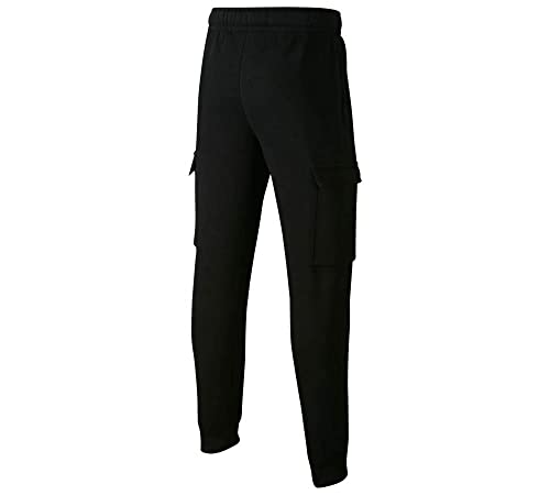 Nike Boys B NSW Club Cargo Pants, Black/Black/White, XS