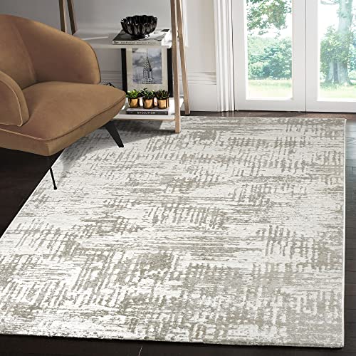 SANAT Teppiche für Wohnzimmer - Harmony - Kurzflor Teppich, Geeignet für Flur, Esszimmer, Schlafzimmer, Küche und Kinderzimmer Öko-Tex 100 Zertifizier - Sanft-Beige, 80X150 cm