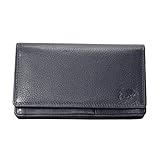 Arrigo Unisex-Adult 01C-301R-RFID Harmonica wallet, Donkerblauw, Large