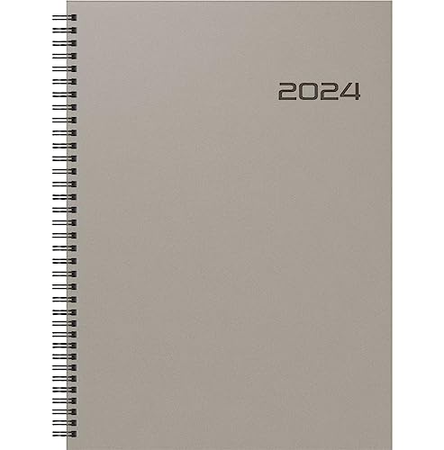 Brunnen Buchkalender 781 21x29,7cm 1 Woche/2 Seiten anthrazit 2024