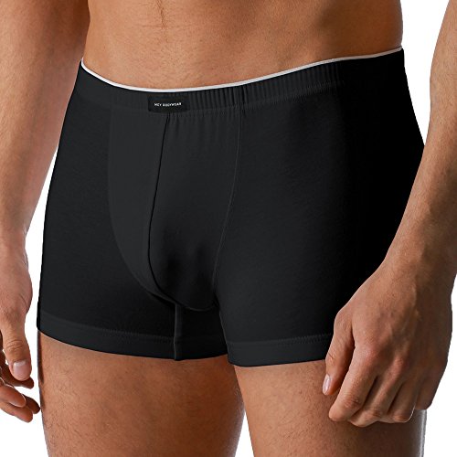 Mey Herren Pants - 46021 Dry Cotton - Shorty ohne Eingriff - Feuchtigkeitsregulierende Boxers - Wäsche ohne Seitennähte - Farbe Schwarz - Größe 5 (M)