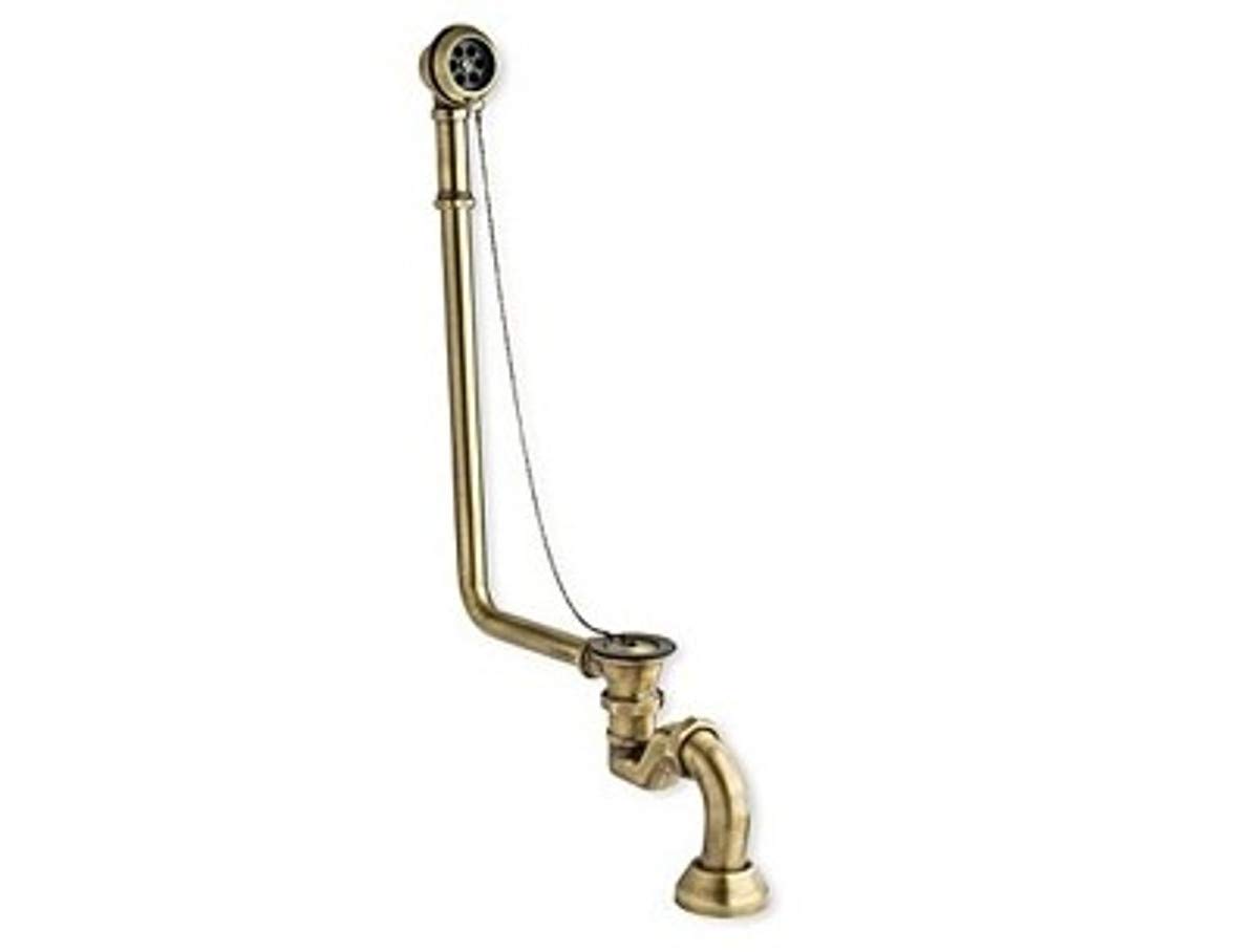 Casa Padrino Ab und Überlauf System inkl. Siphon für Nostalgie Badewanne Venedig, Paris, Milano - Altgold