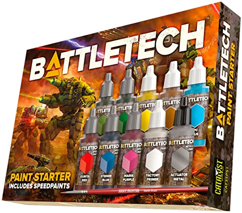 Catalyst Game Labs - BattleTech Paint Starter Set – Paint Set – English Version
