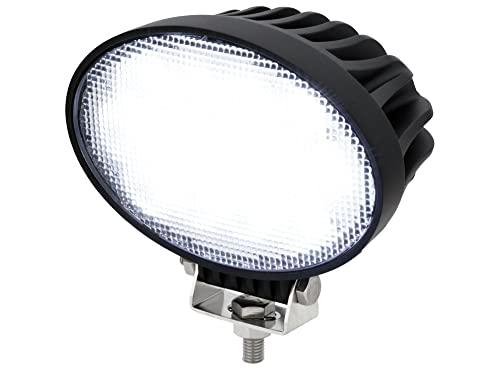 AdLuminis LED Arbeitsscheinwerfer Arbeitsleuchte oval, 65 Watt 5200 Lumen, 60°, 12-24 Volt, IP67 Schutzklasse, 6000K, Zusatzscheinwerfer, Rückfahrscheinwerfer, Suchscheinwerfer