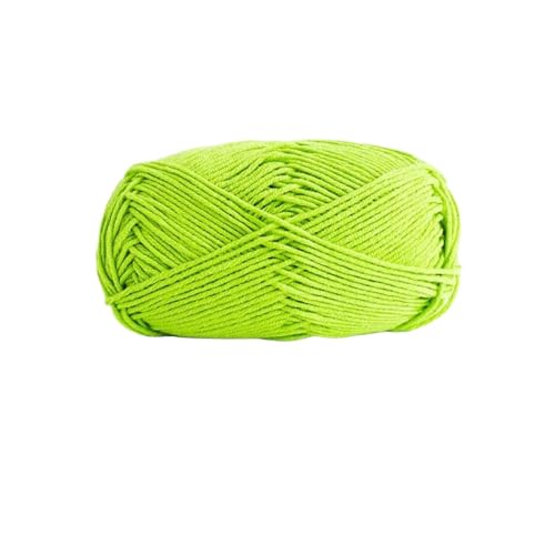 Baumwollgarn in 84 Farben, 50 g/120 m/Rolle, 4-lagig, gekämmte Baumwolle und Acrylfaser, handgestrickte Garne zum Stricken und Häkeln (Farbe: 48)