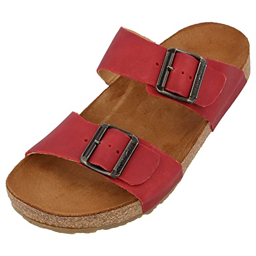 Haflinger - Andrea - Hüttenschuhe Gr 39 rot/braun