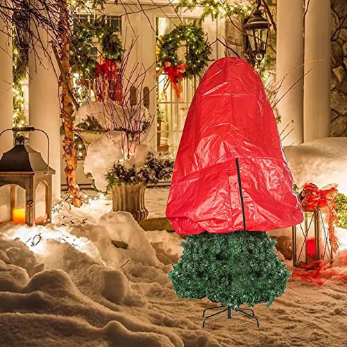 Goosacyon Weihnachtsbaum-Staubschutz, aufrechter Baumbeutel, Weihnachtsbaum-Aufbewahrungstasche, aufrecht mit verstärkten Griffen, Reißverschluss für Weihnachtsbaum-Aufbewahrung