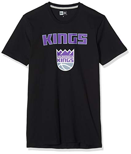 New Era Herren Sacramento Kings T-Shirt, Schwarz, XL