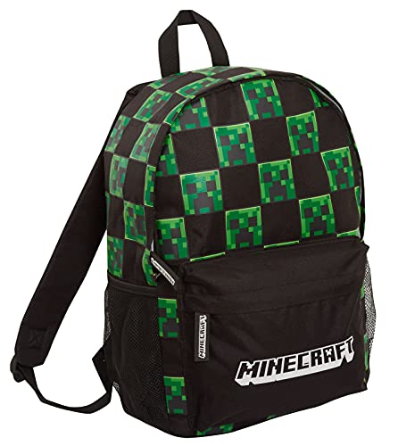 Minecraft Rucksack für Kinder und Erwachsene, Creeper Gamer Schultasche, Gaming-Laptop-Rucksack, Geschenk für Gamer