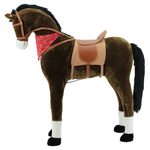 Sweety Toys 11525 Stehendes Pferd aus Plüsch, 110 cm