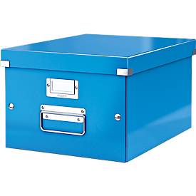 LEITZ® Ablage- und Transportbox Serie Click + Store, mittel, für DIN A4, blau
