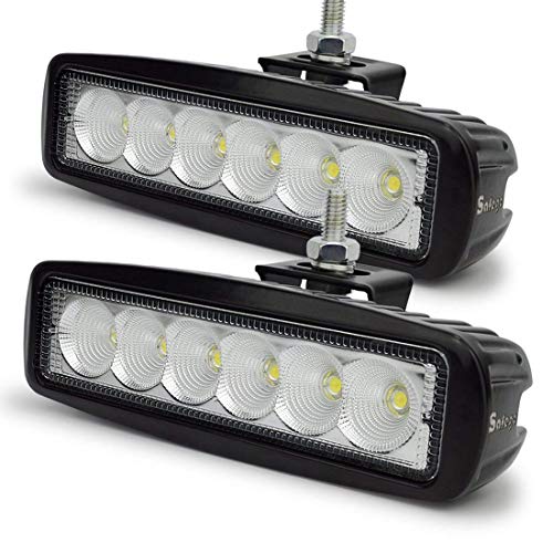 Arbeitslicht 18W LED Scheinwerfer Flutlicht Arbeitsscheinwerfer bar Offroad Zusatzscheinwerfer Pack of 2