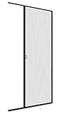Windhager Insektenschutz Plissee-Tür Expert, Fliegengitter Alurahmen für Türen, Selbstbausatz 120 x 240 cm, anthrazit, 03954