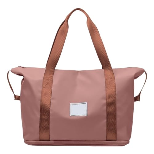 Gymbag One-Shoulder-Nass- Und Trockentrennung, Sporttasche, Reisetasche, Reisetasche, Aufgegebenes Gepäck, Langlebig Sports Bag (Color : Pink, Size : 45 * 20 * 26cm)